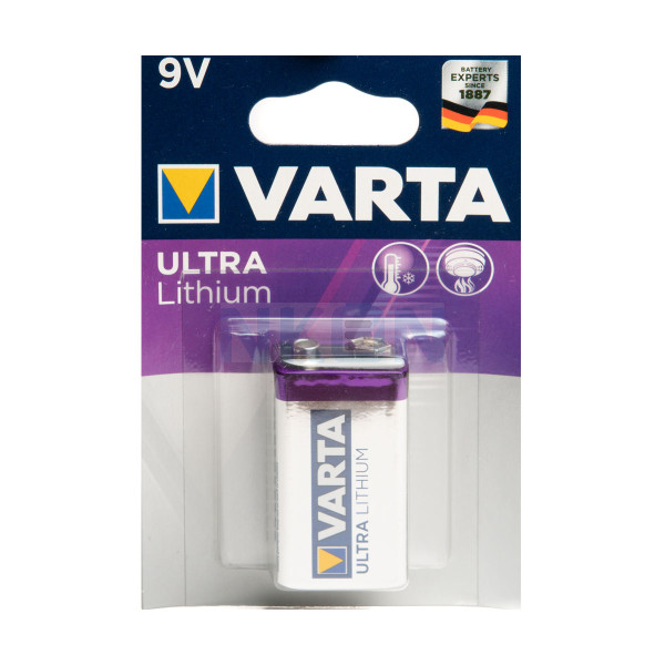 9V Varta Ultra Lithium литиевая батарея