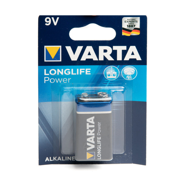 9V Varta Longlife Power - блистер