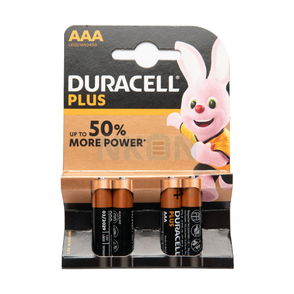 4 AAA Duracell Plus - блистер