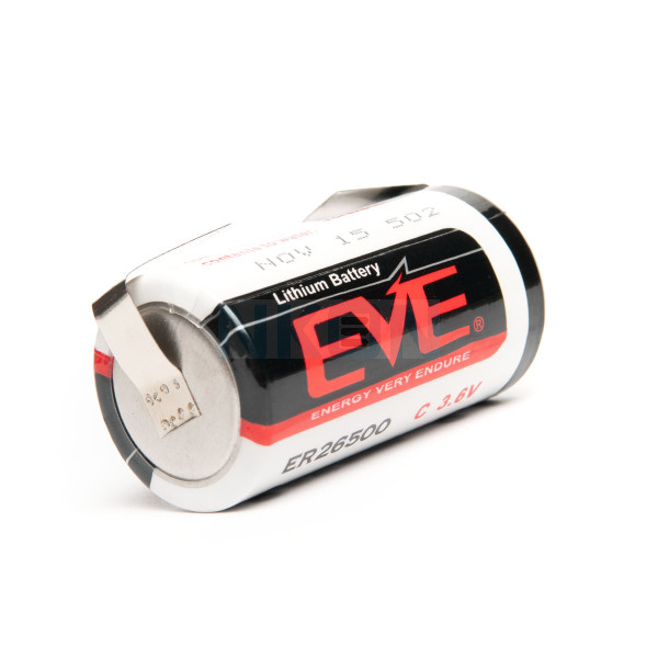 EVE ER26500 литиевая батарея C-формата с U-выводами для спаивания - 3,6 В