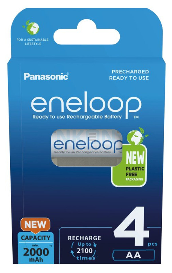4 aa eneloop - 2000mAh - картонная упаковка