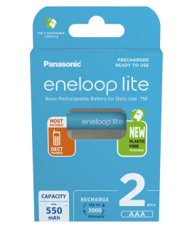2 AAA Eneloop Lite- 550mAh - блистерная упаковка