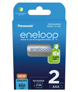 2 AAA Eneloop - 800mAh - картонная упаковка