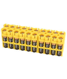 20 AAA Powerpax кассета для батареек - желтый