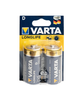 2 D Varta Longlife - блистер