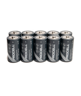 10x C Duracell Procell / Industrial - 1.5V