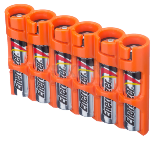 6 AAA Powerpax Batteriebox - Orange