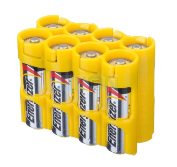  8 AA Powerpax-Batteriegehäuse – Gelb