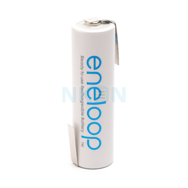 1 AA Eneloop Batterie mit Lötfahne Z-Form  - 1900mAh