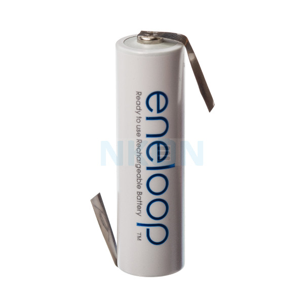 1 AAA Eneloop Batterie mit Lötfahne Z-Form  - 750 mAh