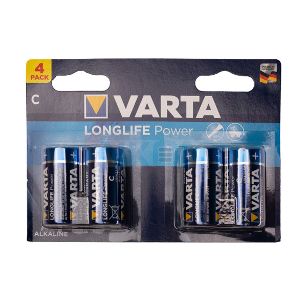 4x C Varta Longlife Power - 1.5V