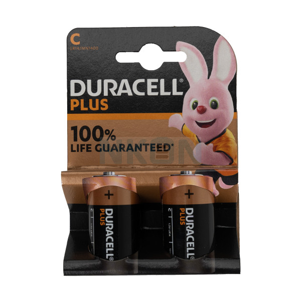 2x C Duracell Plus - 1.5V