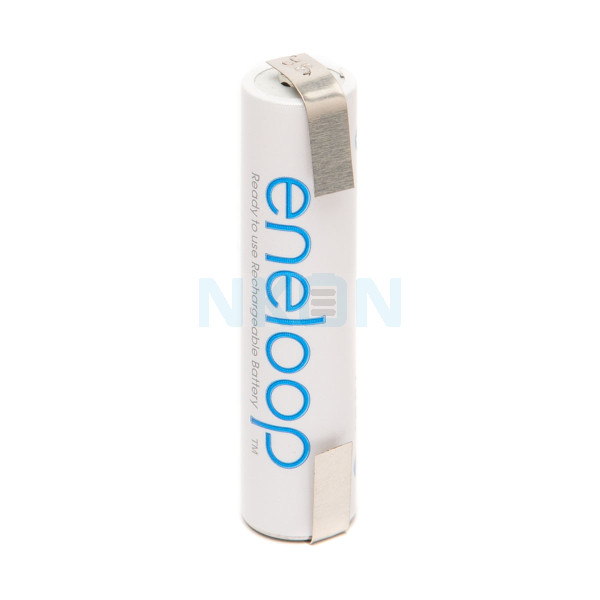 1 AAA Eneloop Batterie mit Lötfahne U-Form  - 800 mAh