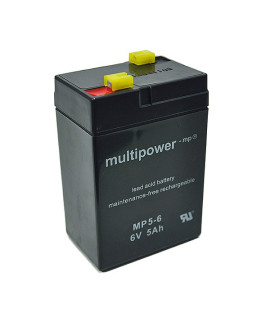 Multipower 6V 5Ah Bleibatterie (4.8mm)