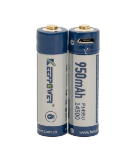 2x Keeppower 14500 950mAh (protected) - 2A - USB