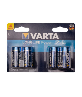 4x C Varta Longlife Power - 1.5V