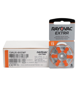60x 13 Rayovac Extra Hörgerätebatterien