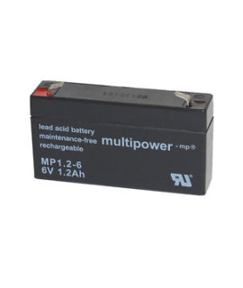 Multipower 6V 1.2Ah Bleibatterie (4.8mm)