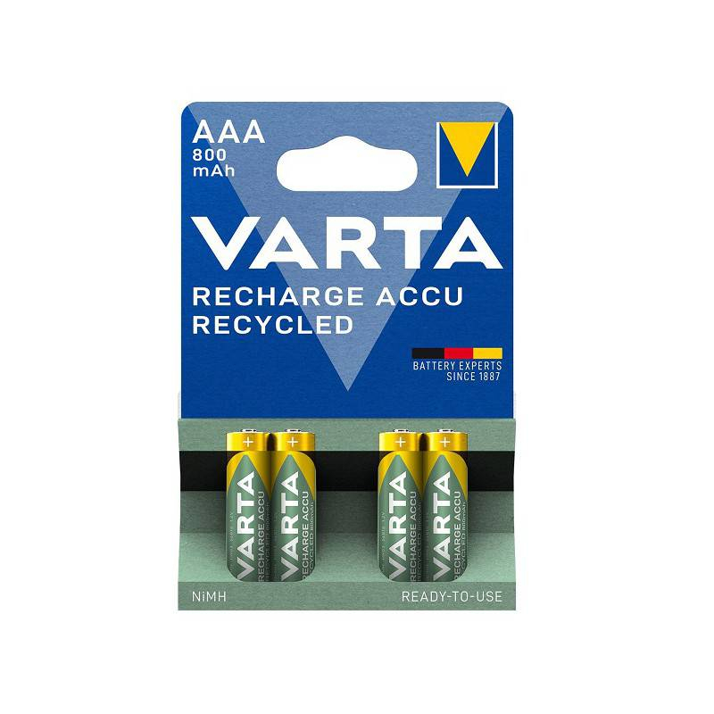 Varta Recharge Accu Power Micro AAA NiMH 800mAh, 4er-Pack (56703-101-404)  ab € 5,78 (2024)