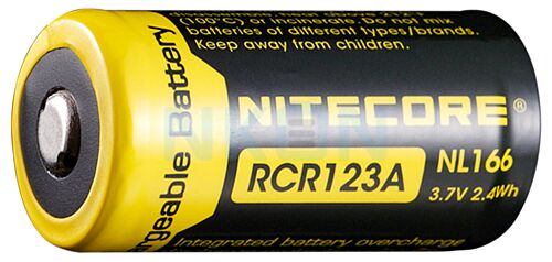 Nitecore RCR123A NL166 650mAh - 4A