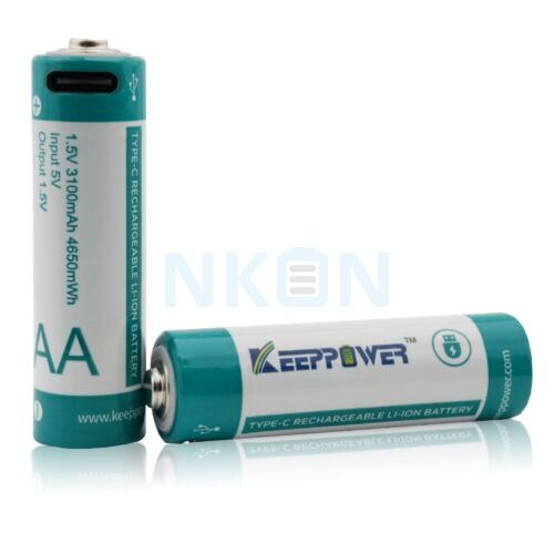 NAVESO 4 stuks 3,7 V 500 mAh lithiumbatterij, 3,7 V oplaadbare Li-Ion