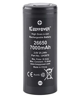Keeppower IMR26650 7000mAh - 15A - 3.6V