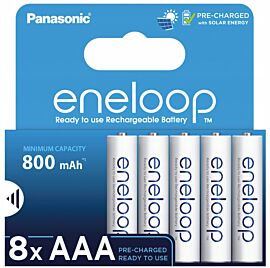 8 AAA Eneloop - Kartonverpackung - 800mAh