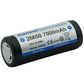 Keeppower 26650 7000mAh (protected) - 15A - 3.6V