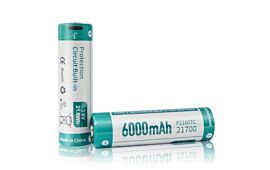 2x Keeppower 21700 6000mAh (protected) - 10A - USB-C - 3.6V