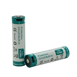 2x Keeppower 18650 4000mAh (protected) - 8A - USB-C - 3.6V