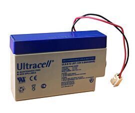Ultracell UL0.8-12 12V 0.8Ah Loodaccu - JST-stekker