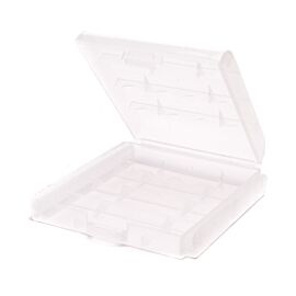 Battery case for 4 AA/AAA batteries