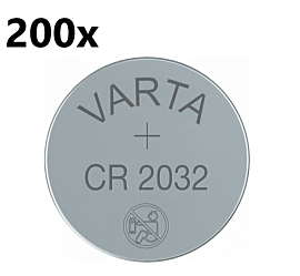 1 x 200x Varta CR2032 - 3V - bulk