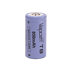 Vapcell T8 INR16340 850mAh - 3A Button Top