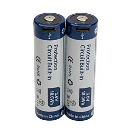 2x Keeppower 21700 5000mAh (protegido) - 8A - USB