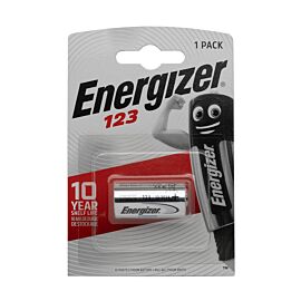 Energizer CR123A - Embalagem padrão varejo