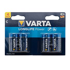 4x C Varta Longlife Power - 1.5V