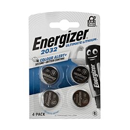 4x Energizer Ultimate Lithium CR2032 - 3V