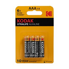 4 AAA Kodak Xtralife Alkaline – 1.5V