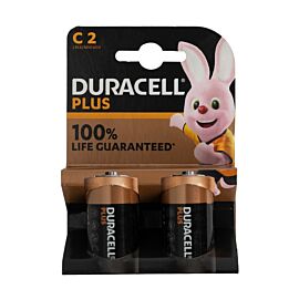 2x C Duracell Plus - 1.5V