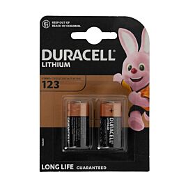 2x CR123A Duracell Lithium - blister - 3V