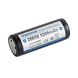 Keeppower 26650 5200mAh (geschützt) - 10A