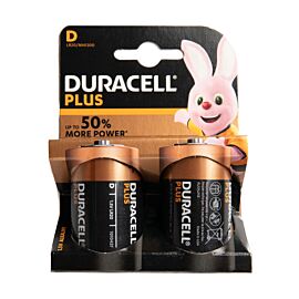 2x D Duracell Plus - 1.5V