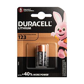 Duracell CR123A Lithium - Embalagem padrão varejo