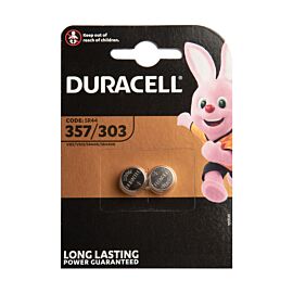 2x Duracell 357 / 303 (SR44) - 1.5V