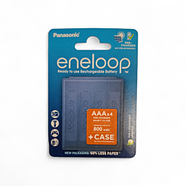 4 AAA Eneloop - 800 мАч + батарейный отсек