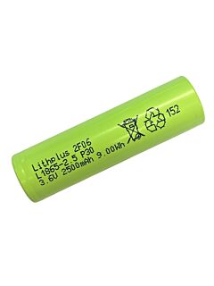 Lithplus L1865-2.5P30 - 2500mAh - 20A