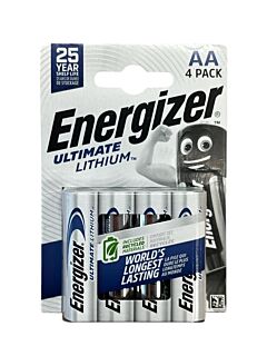 4x AA Energizer Ultimate Lithium L91 - 1.5V