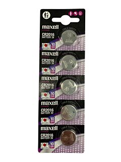 5x Maxell CR2016 - 3V