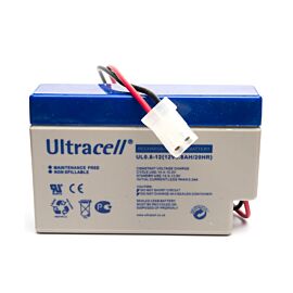 Ultracell UL0.8-12 12V 0.8Ah Loodaccu met AMP stekker